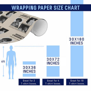 Shirley Chisholm Unbought And Unbossed Wrapping Paper Roll Vintage Feminist Poster TS12 Print Your Wear