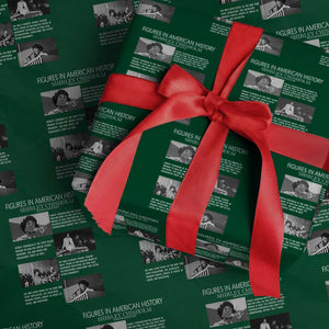 Shirley Chisholm Wrapping Paper Roll Black Woman Leadership Icon TS12 Green Print Your Wear