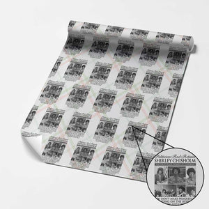 Shirley Chisholm Wrapping Paper Roll You Make Progress By Implementing Ideas Quote TS12 Christmas Plaid Print Your Wear