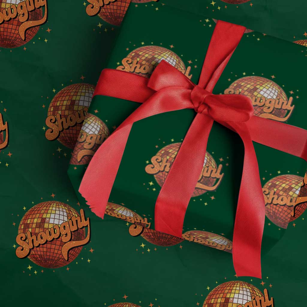 Showgirl Wrapping Paper Roll Orange Show Girl Concert Country Music Fan Gift TS10 Green Print Your Wear