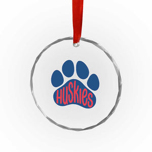 Siberian Husky Fan Paw Crystal Glass Ornament Sports Dog Lover TS12 Print Your Wear