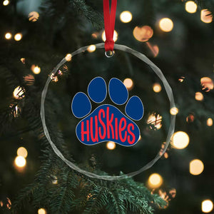 Siberian Husky Fan Paw Crystal Glass Ornament Sports Dog Lover TS12 Print Your Wear