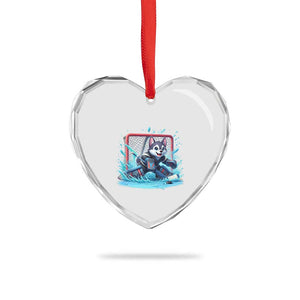 Siberian Husky Ice Hockey Player Heart Crystal Glass Ornament Funny Goalie Gift TS12 Print Your Wear