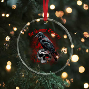 Sic Semper Tyrannis & Raven Crystal Glass Ornament Protest Feminist Activist TS10 Print Your Wear