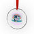 Side Quest ADHD Crystal Glass Ornament Funny Neurodivergent Meme TS10 Transparent Glass 3'' Circle Print Your Wear
