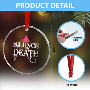 Silence Death Crystal Glass Ornament LGBTQ Pride Month TS10 Print Your Wear