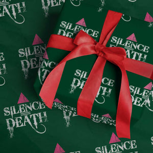 Silence Death Wrapping Paper Roll LGBTQ Pride Month TS10 Green Print Your Wear