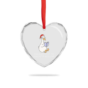 Silly Goose Bookish Christmas Heart Crystal Glass Ornament Mentally I Am At The Scholastic Book Fair TS14 Print Your Wear