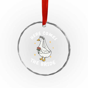 Silly Goose Bride Crystal Glass Ornament Funny Goose Lovers TS10 Print Your Wear