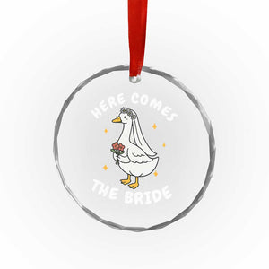 Silly Goose Bride Crystal Glass Ornament Funny Goose Lovers TS10 Print Your Wear