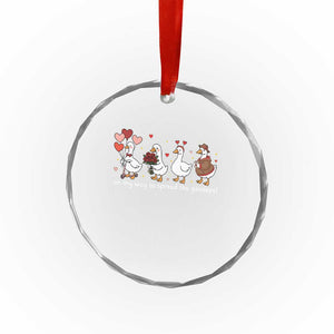 Silly Goose Christian Valentine Gospel Crystal Glass Ornament On My Way To Spread The Goosepel TS14 Print Your Wear