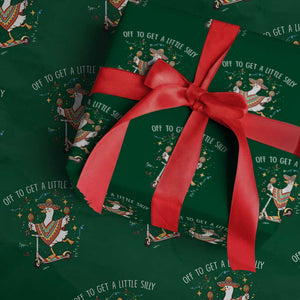 Silly Goose Cinco De Mayo Wrapping Paper Roll Off To Get A Little Silly TS14 Green Print Your Wear