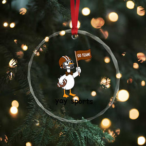 Silly Goose Football Crystal Glass Ornament Yays Sport TS14 Print Your Wear