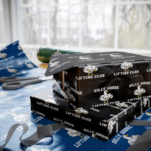 Silly Goose Lifting Club Wrapping Paper Roll Funny Gym Meme TS10 Black Print Your Wear
