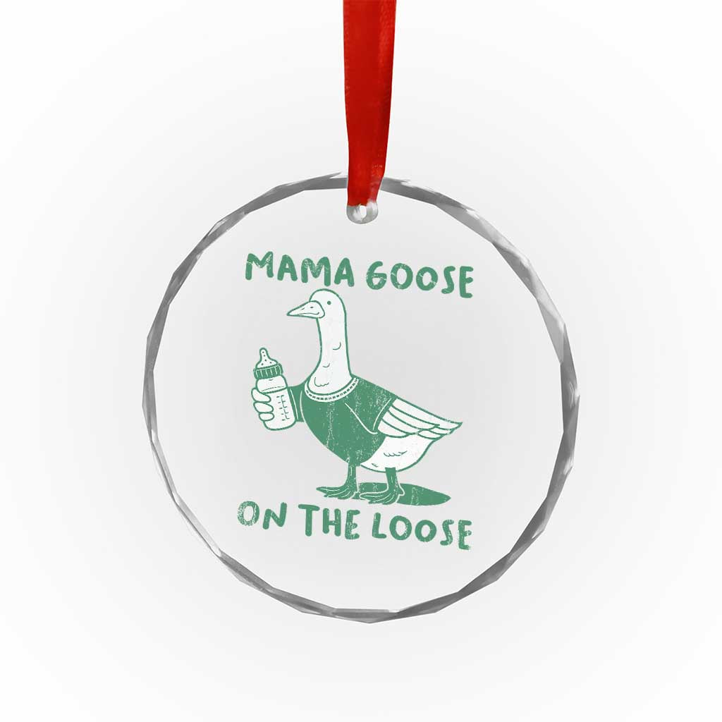 Silly Goose Mom Crystal Glass Ornament New Mom Pregnancy Announcement Mothers Day TS10 Print Your Wear