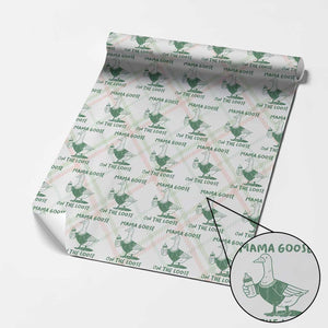 Silly Goose Mom Wrapping Paper Roll New Mom Pregnancy Announcement Mothers Day TS10 Christmas Plaid Print Your Wear