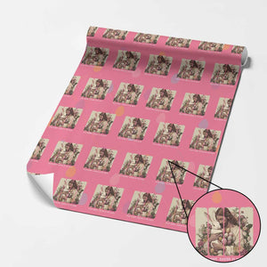 Silly Rabbit Easter Is For Jesus Wrapping Paper Roll Christian Jeusus Floral Easter TS14 Pink Print Your Wear