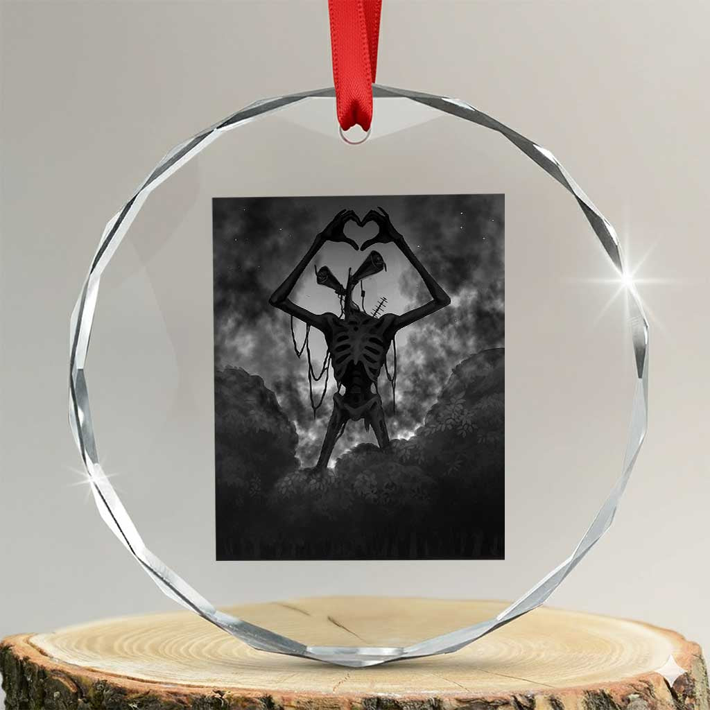 Siren Head Crystal Glass Ornament Horror Poster Halloween Supernatural American Cryptid TS10 Transparent Glass 3'' Circle Print Your Wear