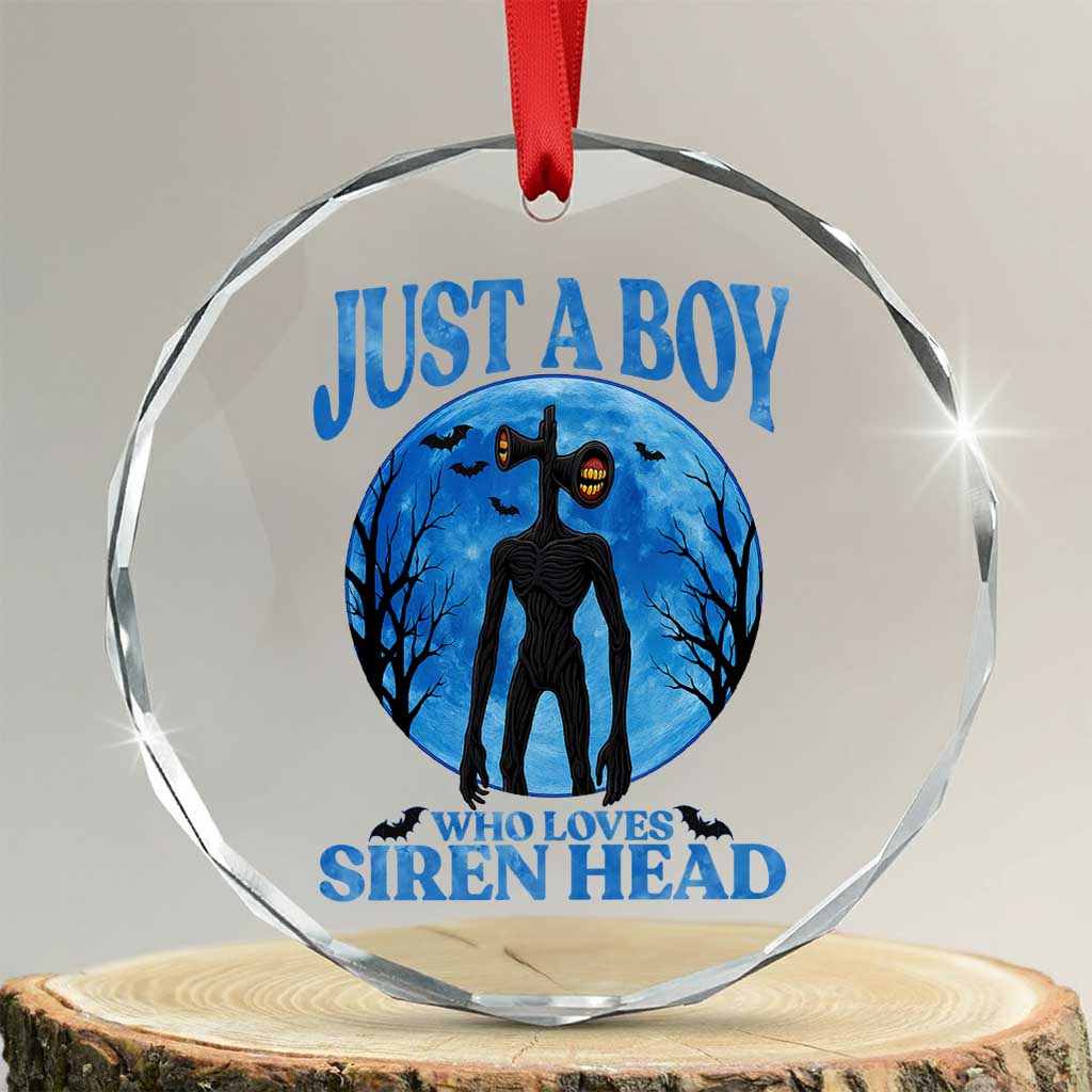 Siren Head Crystal Glass Ornament Supernatural American Cryptid Boys TS10 Transparent Glass 3'' Circle Print Your Wear