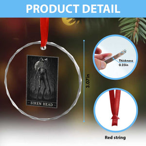 Siren Head Crystal Glass Ornament Tarot Card Horror American Cryptid TS10 Print Your Wear