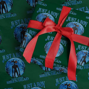 Siren Head Wrapping Paper Roll Supernatural American Cryptid Boys TS10 Green Print Your Wear