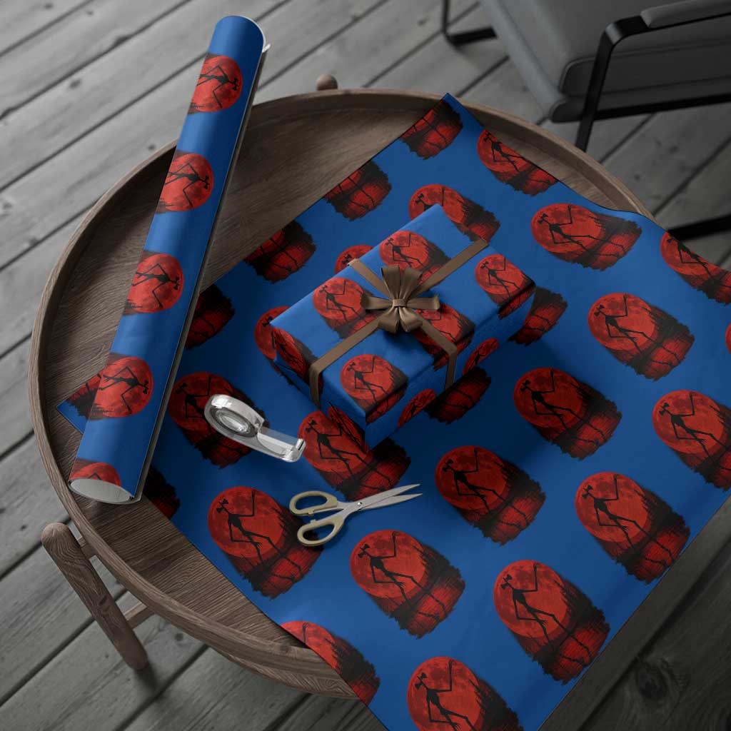 Siren Head Wrapping Paper Roll Supernatural American Cryptid Full Blood Moon Halloween TS10 Blue Print Your Wear