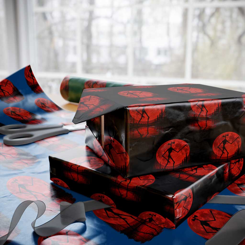 Siren Head Wrapping Paper Roll Supernatural American Cryptid Full Blood Moon Halloween TS10 Black Print Your Wear