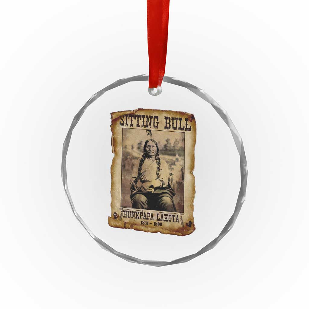 Sitting Bull Crystal Glass Ornament Native American Indian Chief Hunkpapa Lakota Sioux TS10 Print Your Wear