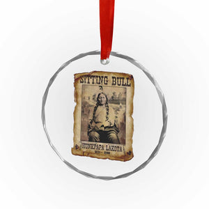 Sitting Bull Crystal Glass Ornament Native American Indian Chief Hunkpapa Lakota Sioux - Print Your Wear