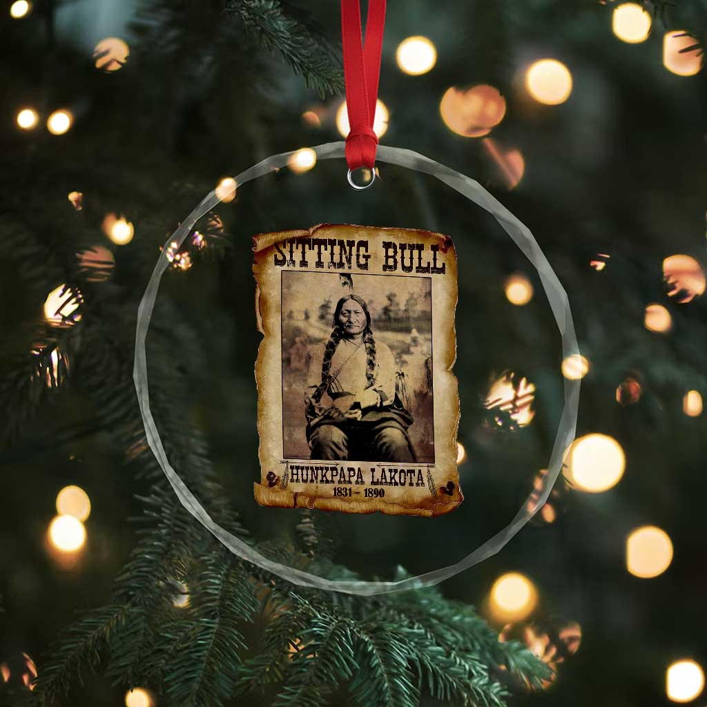 Sitting Bull Crystal Glass Ornament Native American Indian Chief Hunkpapa Lakota Sioux TS10 Print Your Wear