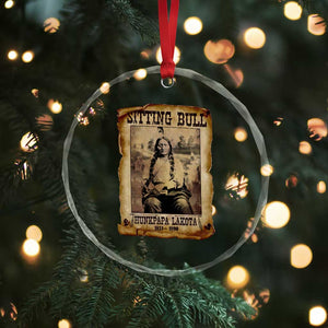 Sitting Bull Crystal Glass Ornament Native American Indian Chief Hunkpapa Lakota Sioux TS10 Print Your Wear