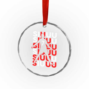 Siuuuu Celebration Number 7 Seven Soccer Fans Crystal Glass Ornament TS02 Print Your Wear