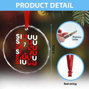 Siuuuu Celebration Number 7 Seven Soccer Fans Crystal Glass Ornament TS02 Print Your Wear