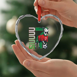 Siuuuu Game Day Soccer Celebration Heart Crystal Glass Ornament Gift For Fans TS12 Print Your Wear