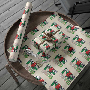 Siuuuu Game Day Soccer Celebration Wrapping Paper Roll Gift For Fans TS12 Beige Print Your Wear