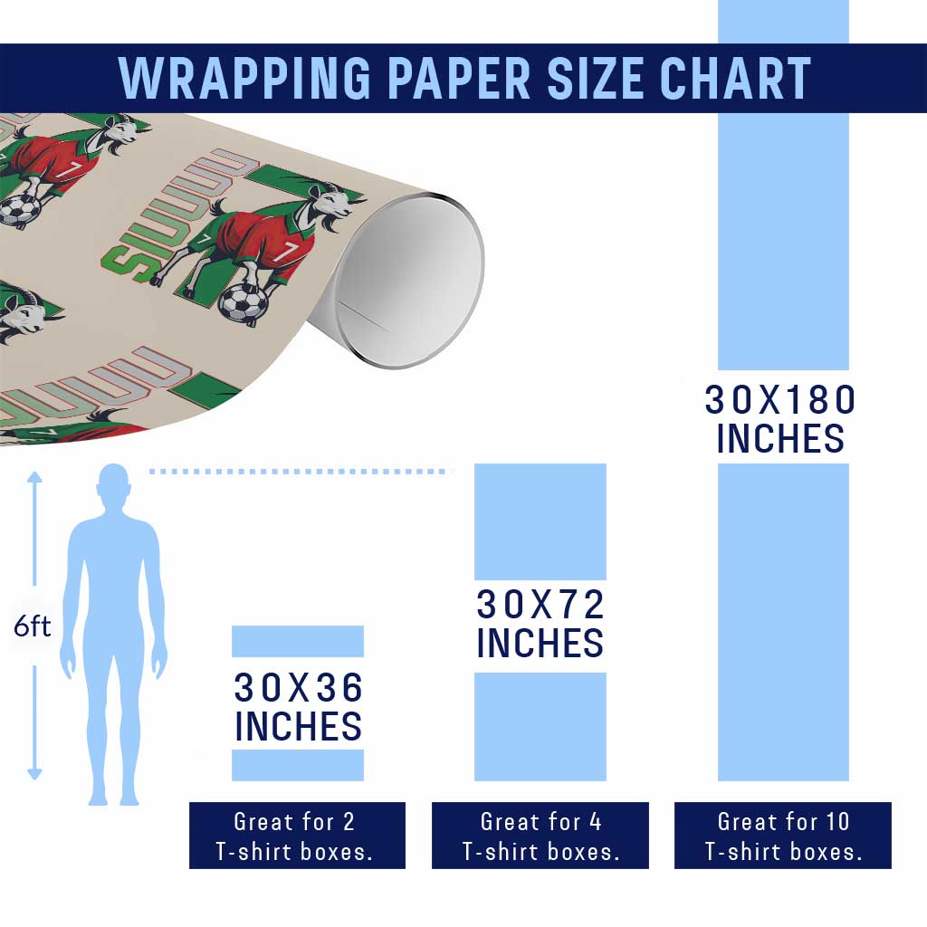 Siuuuu Game Day Soccer Celebration Wrapping Paper Roll Gift For Fans TS12 Print Your Wear