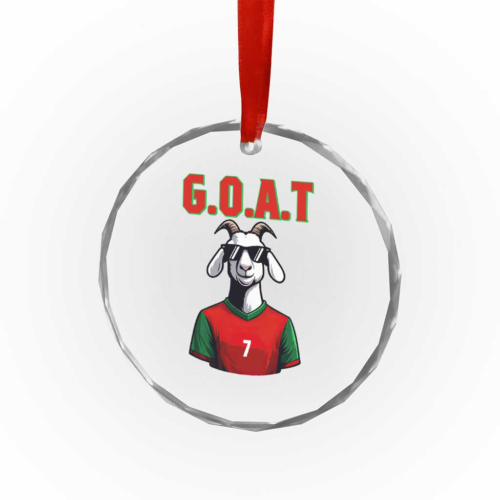 Siuuuu Goat Soccer Celebration Crystal Glass Ornament Gift For Fans TS12 Print Your Wear