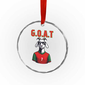 Siuuuu Goat Soccer Celebration Crystal Glass Ornament Gift For Fans TS12 Print Your Wear