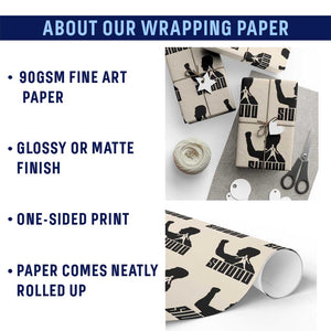 Siuuuu Number Seven Soccer Celebration Wrapping Paper Roll Funny Sport Lovers Gift TS12 Print Your Wear