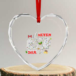 Six And Seven Meme Skeleton Heart Crystal Glass Ornament Funny Trendy Christmas Party Gift TS12 Transparent Glass 3'' Heart Print Your Wear