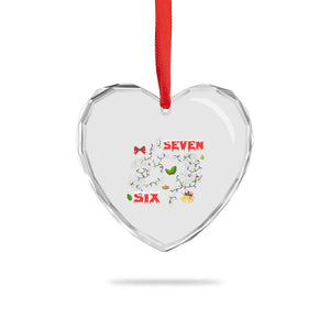 Six And Seven Meme Skeleton Heart Crystal Glass Ornament Funny Trendy Christmas Party Gift TS12 Print Your Wear