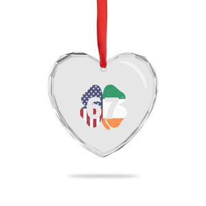 Six Seven 6 7 St Patricks Day Heart Crystal Glass Ornament 67 Meme Irish American Ireland Flag Lucky Shamrocks TS10 Print Your Wear