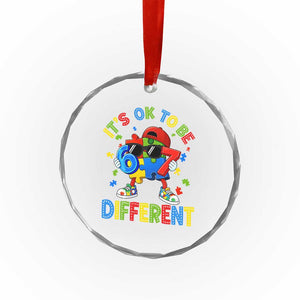 Six Seven Autism Awareness Crystal Glass Ornament It Is Ok To Be Different 67 Meme Puzzle TS11 Print Your Wear