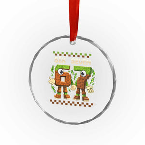 Six Seven Brainrot Italian Funny 67 Crystal Glass Ornament Checkered Kids Gaming Meme TS10 Print Your Wear