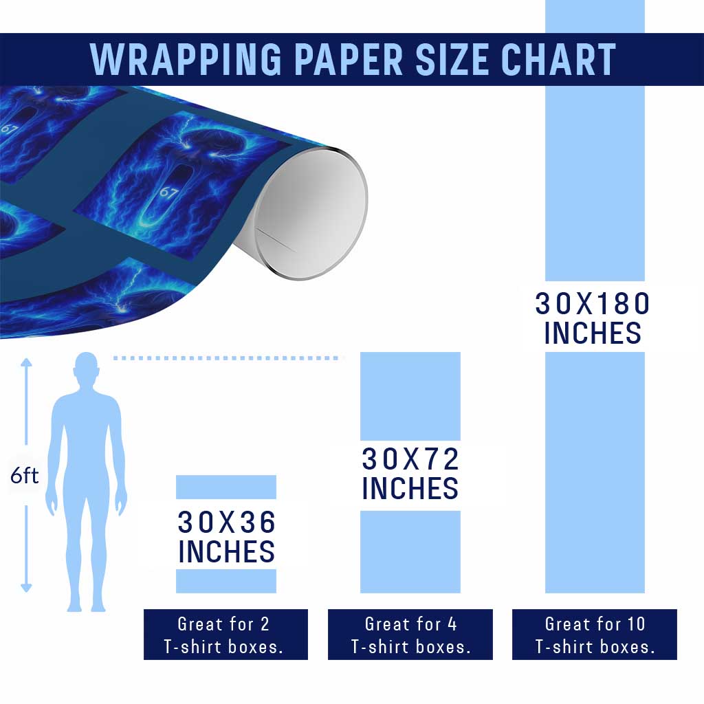 Six Seven Energy Overload Graphic Wrapping Paper Roll 67 Mason Kid Analog Horror Meme TS02 Print Your Wear