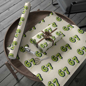 Six Seven Meme Tennis Lover Wrapping Paper Roll Gen Alpha Slang Gift TS12 Beige Print Your Wear