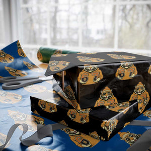 Six Seven Meme Tiger Football Fan Wrapping Paper Roll Gen Alpha Slang Gift TS12 Black Print Your Wear
