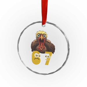 Six Seven Meme Turkey Crystal Glass Ornament Trending Gen Alpha Thanksgiving Gift TS12 Print Your Wear
