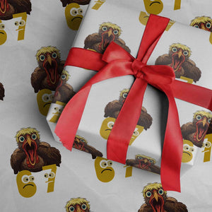 Six Seven Meme Turkey Wrapping Paper Roll Trending Gen Alpha Thanksgiving Gift TS12 White Print Your Wear