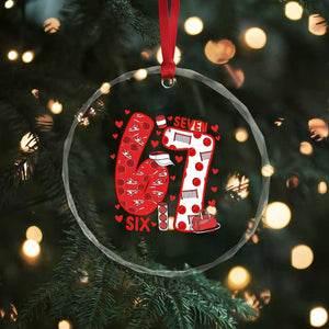 Six Seven Tennis Meme Crystal Glass Ornament Funny Gen Alpha Valentine TS12 Print Your Wear